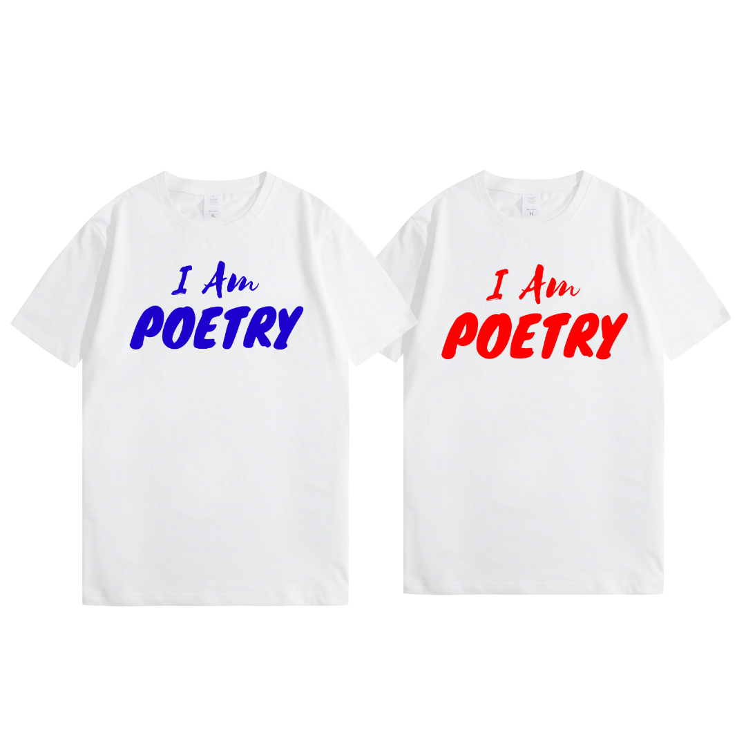 “I Am Poetry” Embroidered Tees