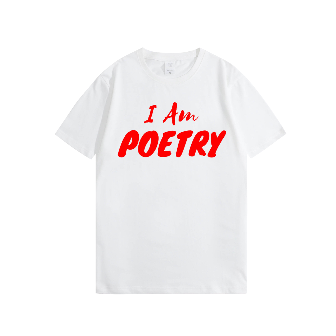 “I Am Poetry” Embroidered Tees