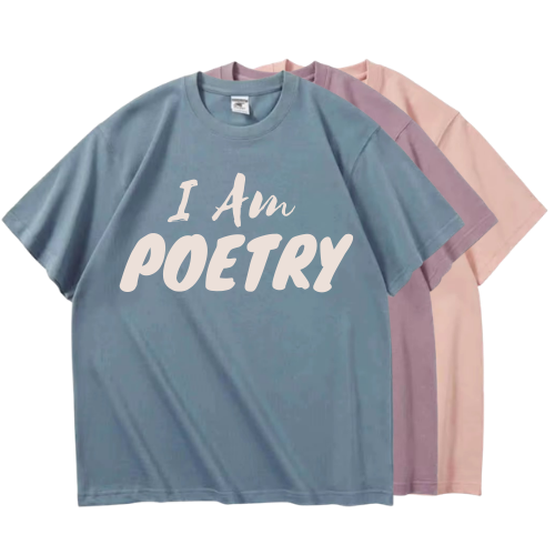 “I Am Poetry” Embroidered Tee