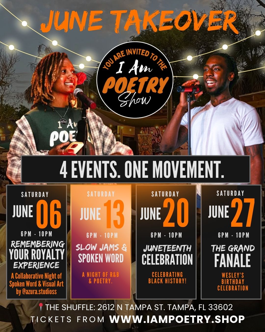 I Am Poetry Show (Open Mic & Night Market) (6/13/26)