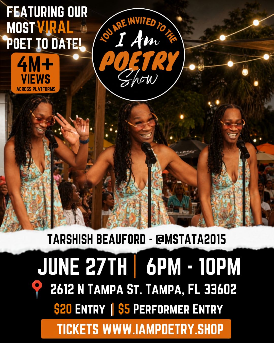 I Am Poetry Show (Open Mic & Night Market) (6/27/26)