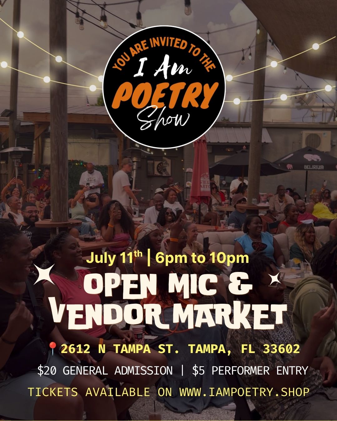 I Am Poetry Show (Open Mic & Night Market) (7/11/26)