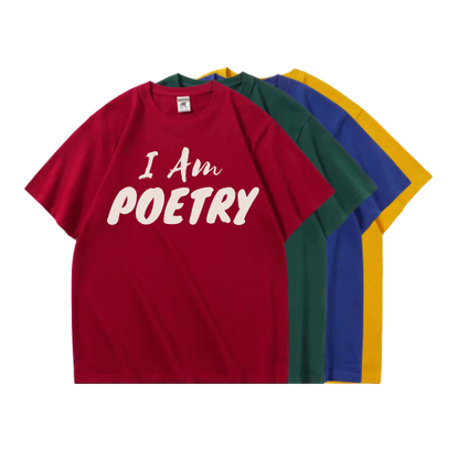 “I Am Poetry” Embroidered Tee