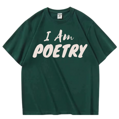 “I Am Poetry” Embroidered Tee