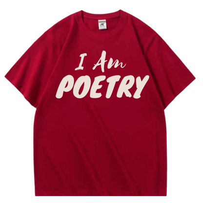“I Am Poetry” Embroidered Tee