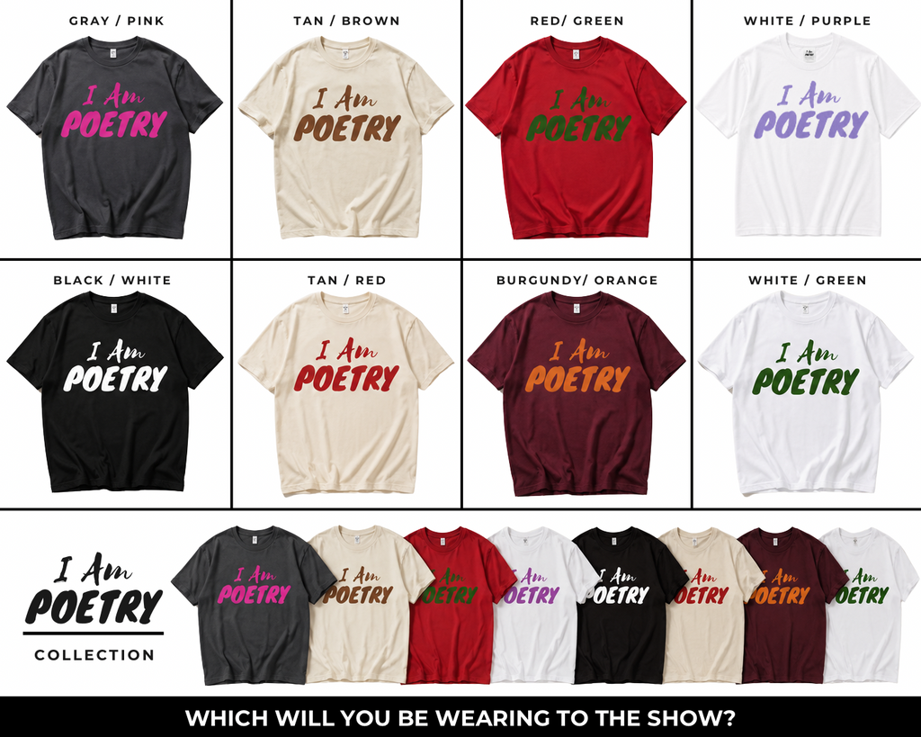 “I Am Poetry” Embroidered Tee