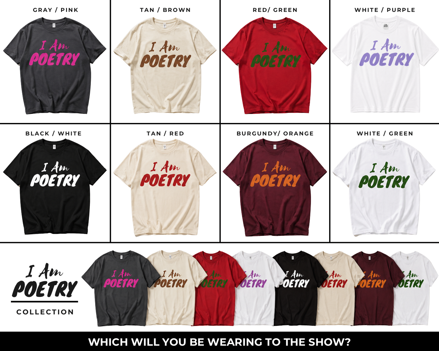 “I Am Poetry” Embroidered Tee