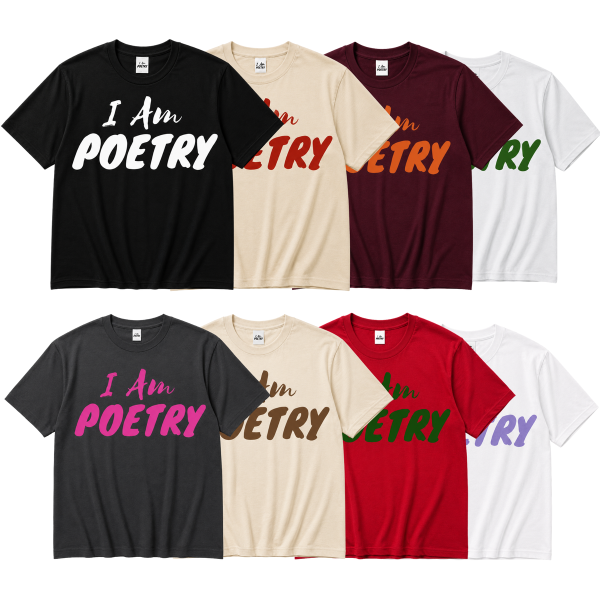“I Am Poetry” Embroidered Tee